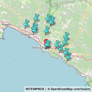 Mappa Via per Santa Vittoria, 16039 Sestri Levante GE, Italia (6.66647)