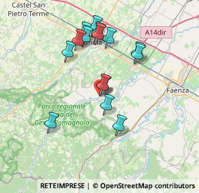 Mappa Via del Gusto, 48025 Riolo Terme RA, Italia (6.79067)