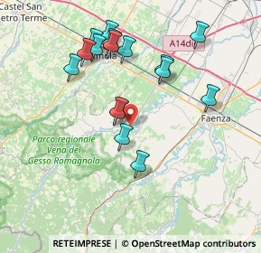 Mappa Via A. Canova, 48025 Cuffiano RA, Italia (7.47938)