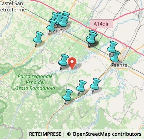 Mappa Via A. Canova, 48025 Cuffiano RA, Italia (7.44722)