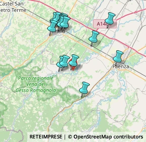 Mappa Via A. Canova, 48025 Cuffiano RA, Italia (7.69625)