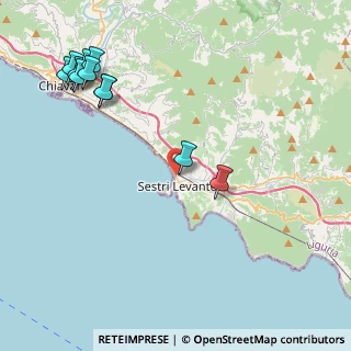 Mappa Viale Giuseppe Mazzini, 16039 Sestri Levante GE, Italia (5.36091)