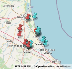 Mappa Via Ravenna, 48015 Cervia RA, Italia (11.0745)