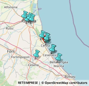 Mappa Via Ravenna, 48015 Cervia RA, Italia (10.95083)