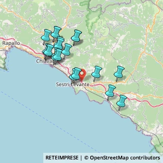 Mappa Autostrada Azzurra, 16039 Sestri Levante GE, Italia (7.425)