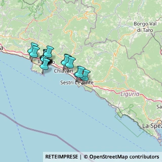 Mappa Autostrada Azzurra, 16039 Sestri Levante GE, Italia (14.05111)