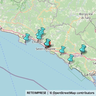 Mappa Autostrada Azzurra, 16039 Sestri Levante GE, Italia (11.88545)