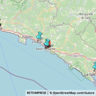 Mappa Autostrada Azzurra, 16039 Sestri Levante GE, Italia (33.46)