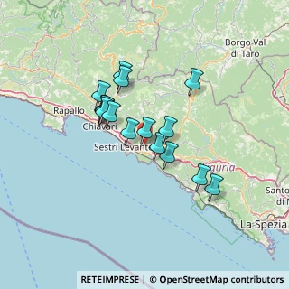 Mappa 16030 Casarza Ligure GE, Italia (11.085)