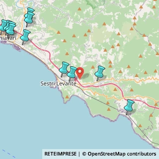 Mappa Via alla Fattoria Pallavicini, 16039 Sestri Levante GE, Italia (6.64727)