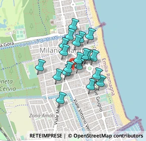 Mappa Viale Damiano Chiesa, 48015 Cervia RA, Italia (0.293)