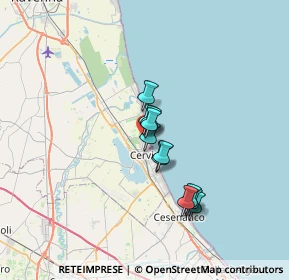 Mappa Viale Damiano Chiesa, 48015 Cervia RA, Italia (4.67909)