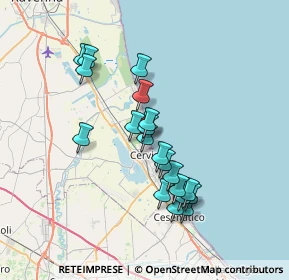 Mappa Viale Damiano Chiesa, 48015 Cervia RA, Italia (6.312)