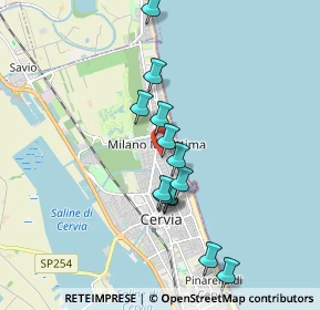 Mappa Viale Damiano Chiesa, 48015 Cervia RA, Italia (1.60077)