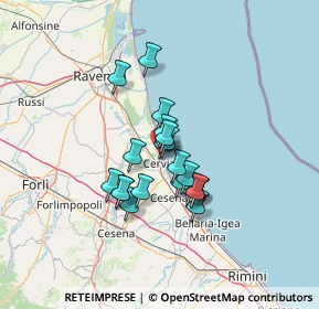 Mappa Viale Damiano Chiesa, 48015 Cervia RA, Italia (9.5755)