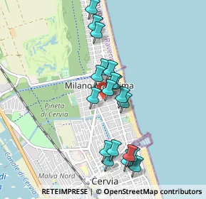 Mappa Viale Damiano Chiesa, 48015 Cervia RA, Italia (0.84158)