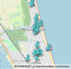 Mappa Viale Damiano Chiesa, 48015 Cervia RA, Italia (0.8875)