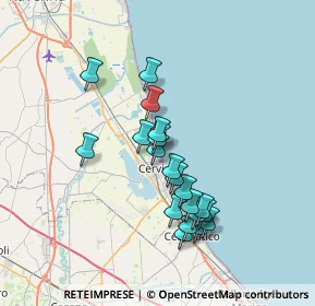 Mappa Viale Enrico Toti, 48015 Cervia RA, Italia (6.293)