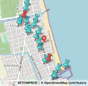 Mappa Viale Enrico Toti, 48015 Cervia RA, Italia (0.5515)