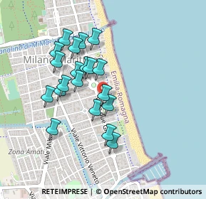 Mappa Viale Enrico Toti, 48015 Cervia RA, Italia (0.4015)