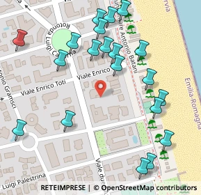 Mappa Viale Enrico Toti, 48015 Cervia RA, Italia (0.1495)