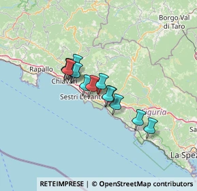 Mappa Via Tangoni, 16030 Casarza Ligure GE, Italia (9.25533)