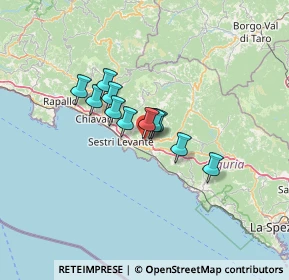 Mappa Via Tangoni, 16030 Casarza Ligure GE, Italia (8.59273)