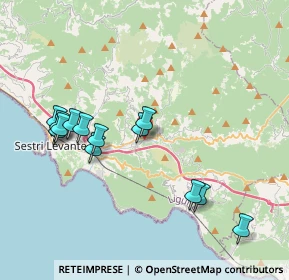 Mappa Via Tangoni, 16030 Casarza Ligure GE, Italia (3.98538)