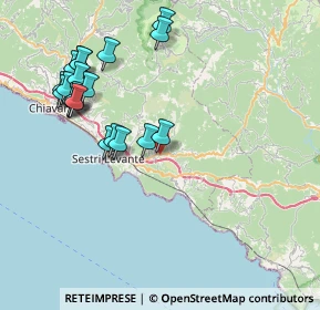 Mappa Via Tangoni, 16030 Casarza Ligure GE, Italia (8.6695)