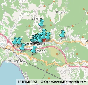 Mappa Via Tangoni, 16030 Casarza Ligure GE, Italia (1.071)