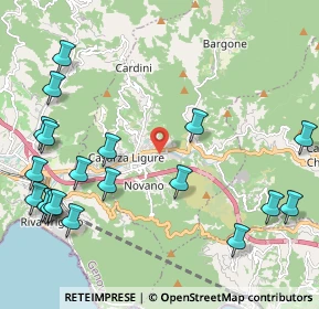 Mappa Via Tangoni, 16030 Casarza Ligure GE, Italia (2.817)