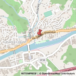 Mappa Via IV Novembre, 28/B, 16030 Casarza Ligure, Genova (Liguria)