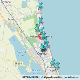 Mappa Via Milano, 48015 Cervia RA, Italia (1.59462)