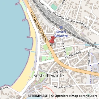 Mappa Viale Mazzini, 46, 16039 Sestri Levante, Genova (Liguria)
