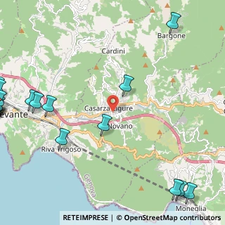 Mappa Piazza Aldo Moro, 16030 Casarza Ligure GE, Italia (3.846)