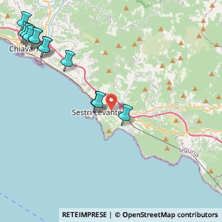 Mappa 16039 Sestri Levante GE, Italia (6.13333)
