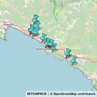 Mappa 16039 Sestri Levante GE, Italia (6.18563)