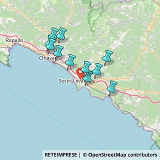 Mappa 16039 Sestri Levante GE, Italia (6.12909)