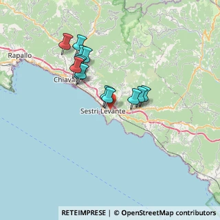 Mappa 16039 Sestri Levante GE, Italia (6.30643)