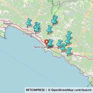 Mappa 16039 Sestri Levante GE, Italia (6.32357)