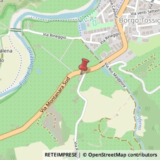 Mappa Via Montanara Nord, 1, 40021 Borgo Tossignano, Bologna (Emilia Romagna)