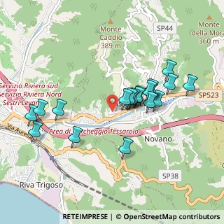 Mappa SP 44, 16030 Casarza Ligure GE (0.8675)