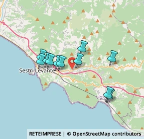 Mappa SP 44, 16030 Casarza Ligure GE (3.00636)