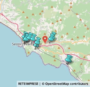Mappa SP 44, 16030 Casarza Ligure GE (3.04167)