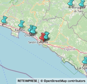 Mappa SP 44, 16030 Casarza Ligure GE (16.385)