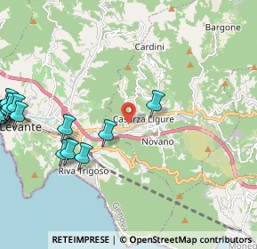 Mappa SP 44, 16030 Casarza Ligure GE (2.96)