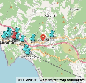 Mappa SP 44, 16030 Casarza Ligure GE (2.50714)