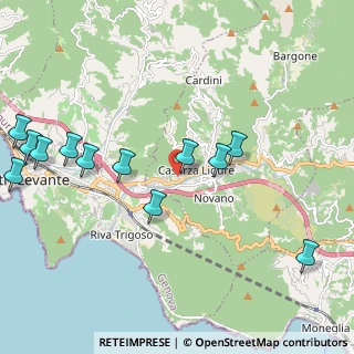 Mappa SP 44, 16030 Casarza Ligure GE (2.485)