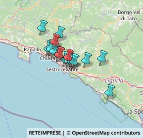 Mappa Via Giuseppe Stagnaro, 16030 Casarza ligure GE, Italia (9.07824)