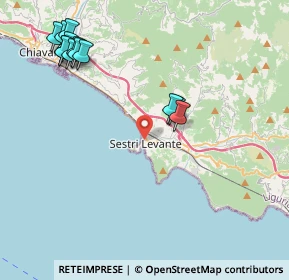 Mappa Via Veneto, 16039 Sestri Levante GE, Italia (5.02923)
